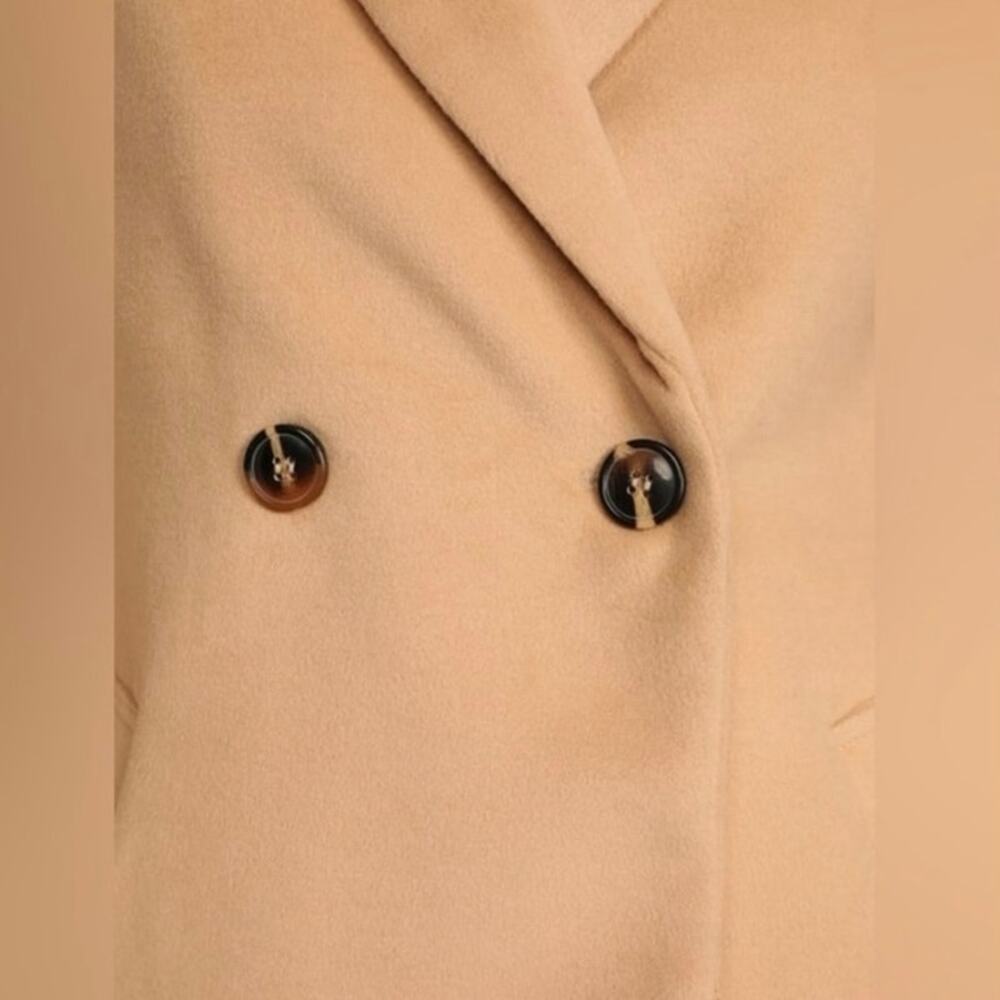 Lulus Harriet Long Double-Breasted Tan Coat - Picture 6 of 9